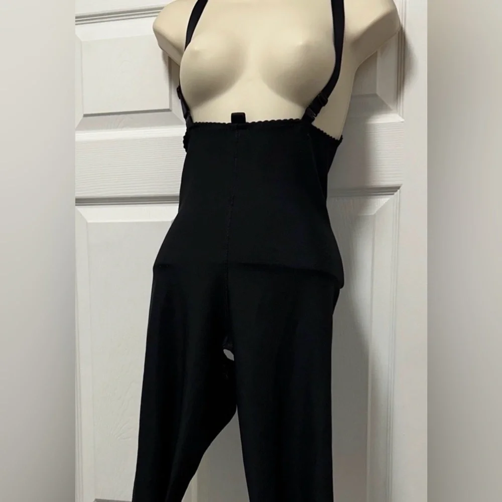 Marena Max Compression Girdle Shapewear suspenders zipperless snatched Black 2XS - Picture 6 of 7